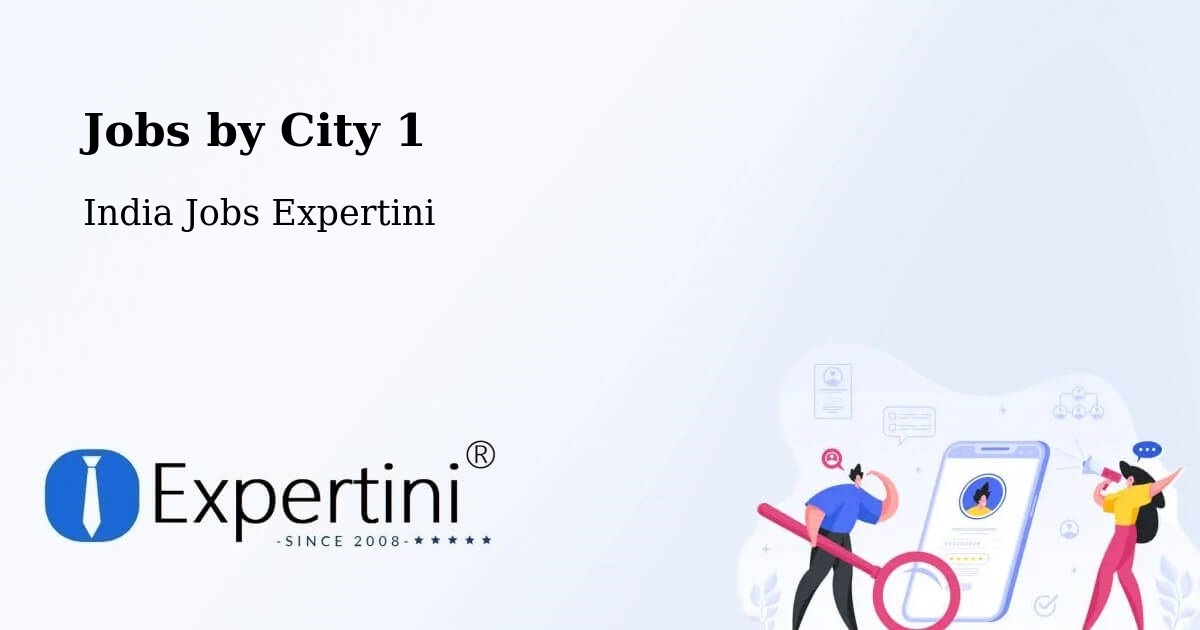 City Jobs in India - Expertini